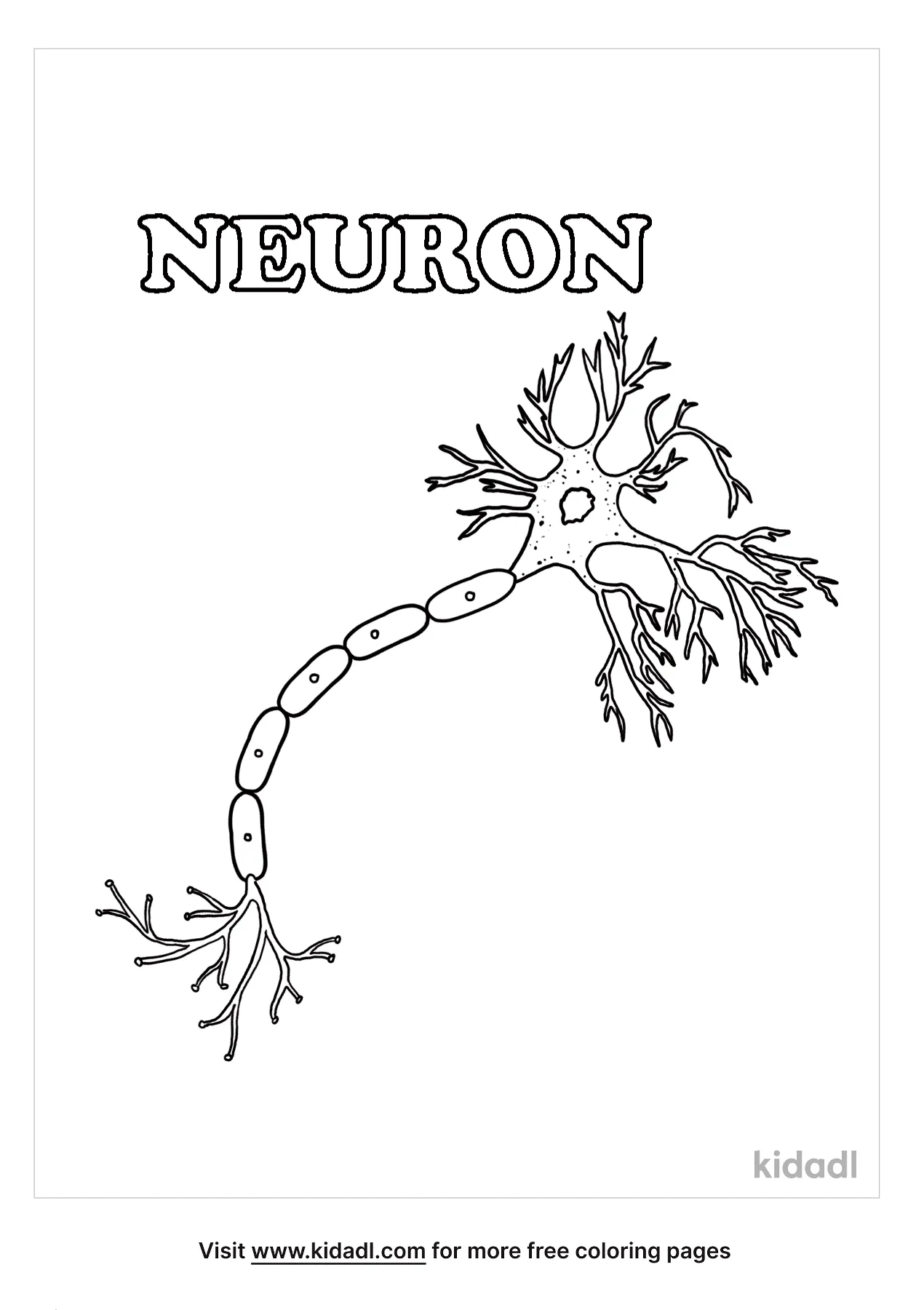 Free neuron coloring page coloring page printables