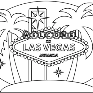 Las vegas coloring pages printable for free download