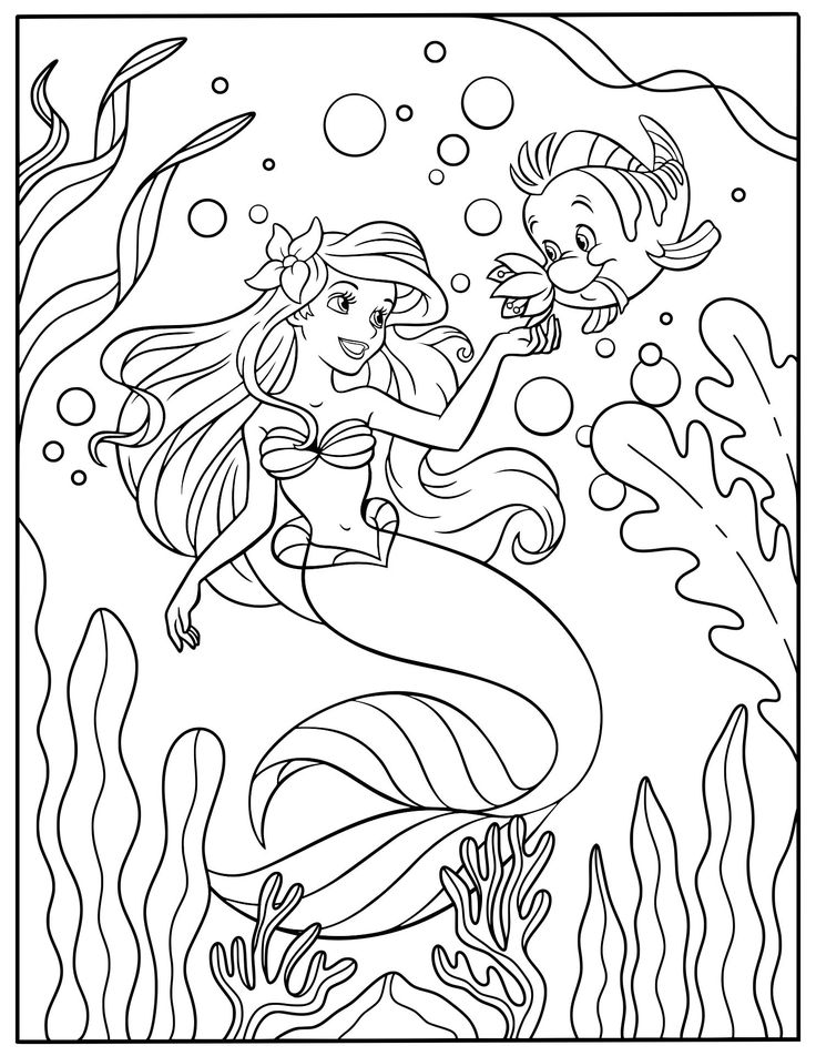 Ariel coloring pages coloring pages disney ariel