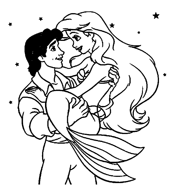 The little mermaid coloring pages printable for free download