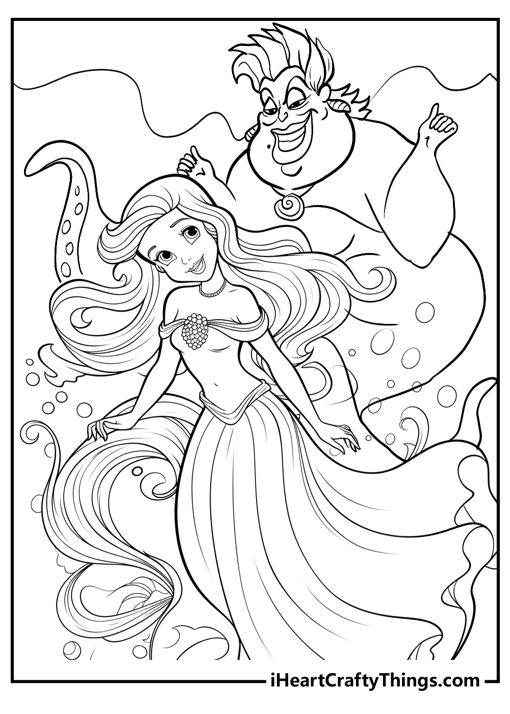 Printable ariel coloring pages updated