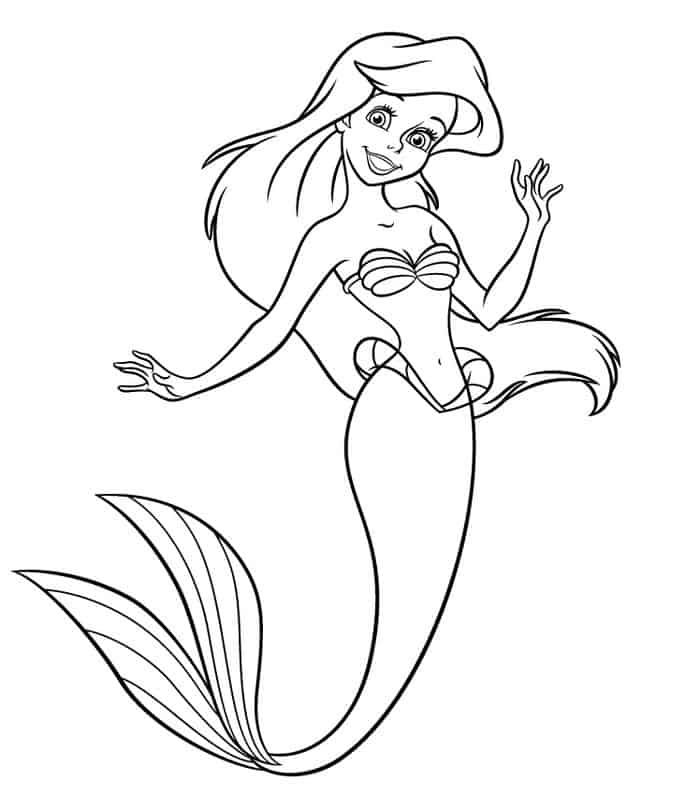 Coloring pages ariel mermaid princess coloring pages mermaid coloring pages mermaid drawings