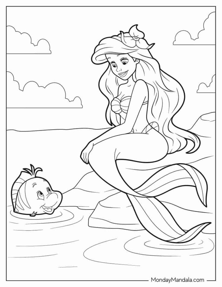 Ariel coloring pages free pdf printables ariel coloring pages mermaid coloring pages mermaid coloring