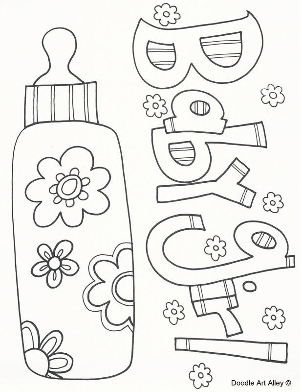 Baby coloring pages