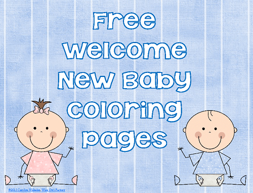 New baby coloring pages free printable