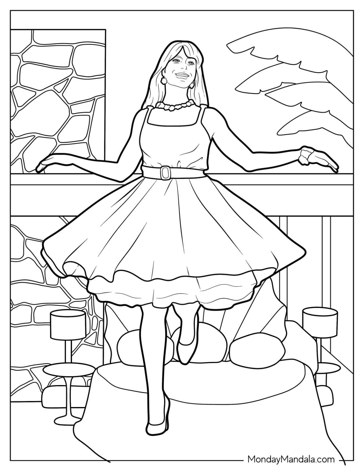 Barbie coloring pages free pdf printables