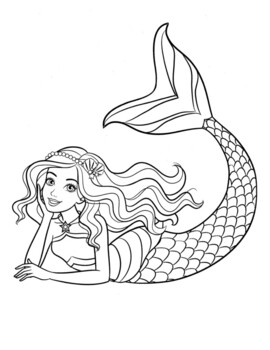 Barbie coloring pages by souly natural creations tpt