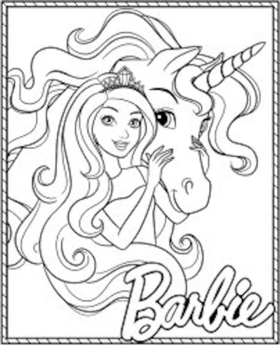 Barbie coloring page