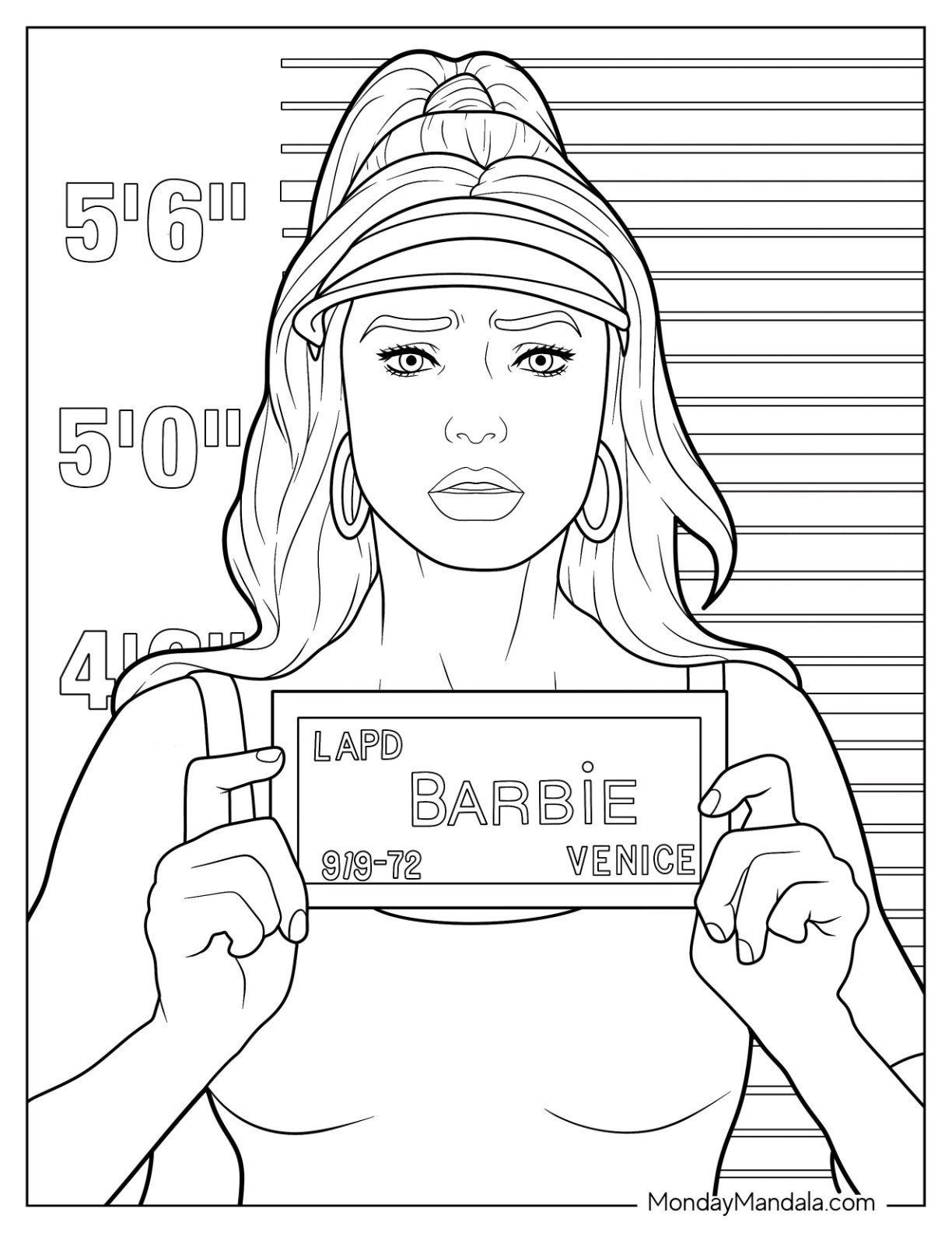 Barbie coloring pages free pdf printables