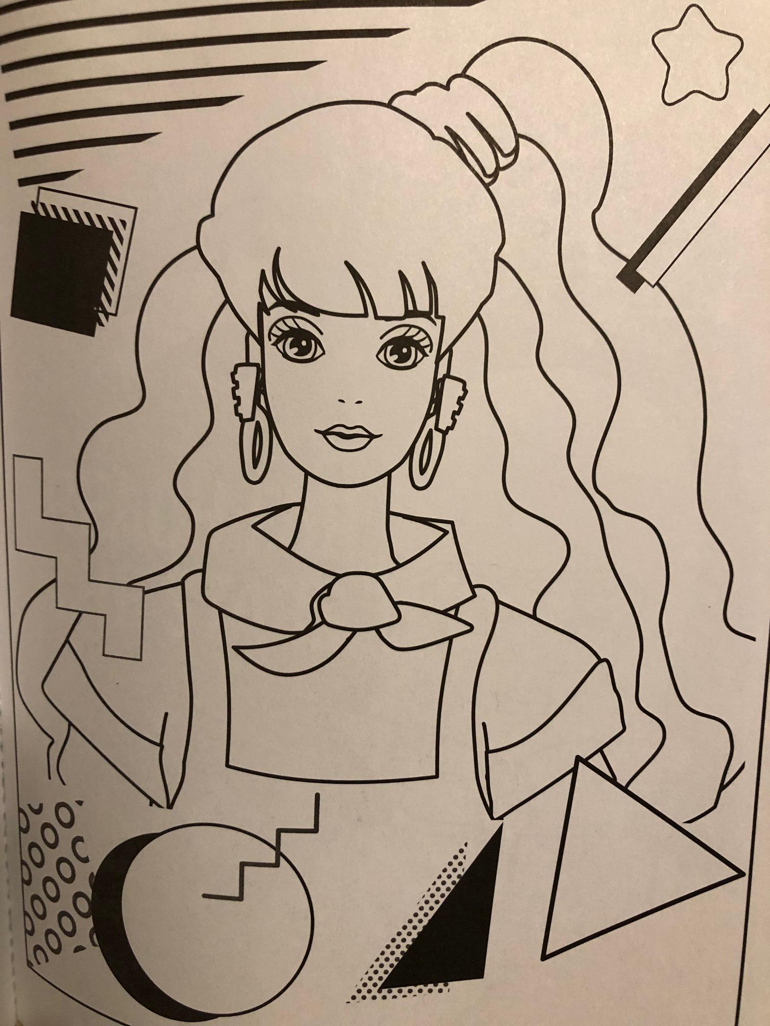 What dolloutfit are these coloring book pages based on rbarbie