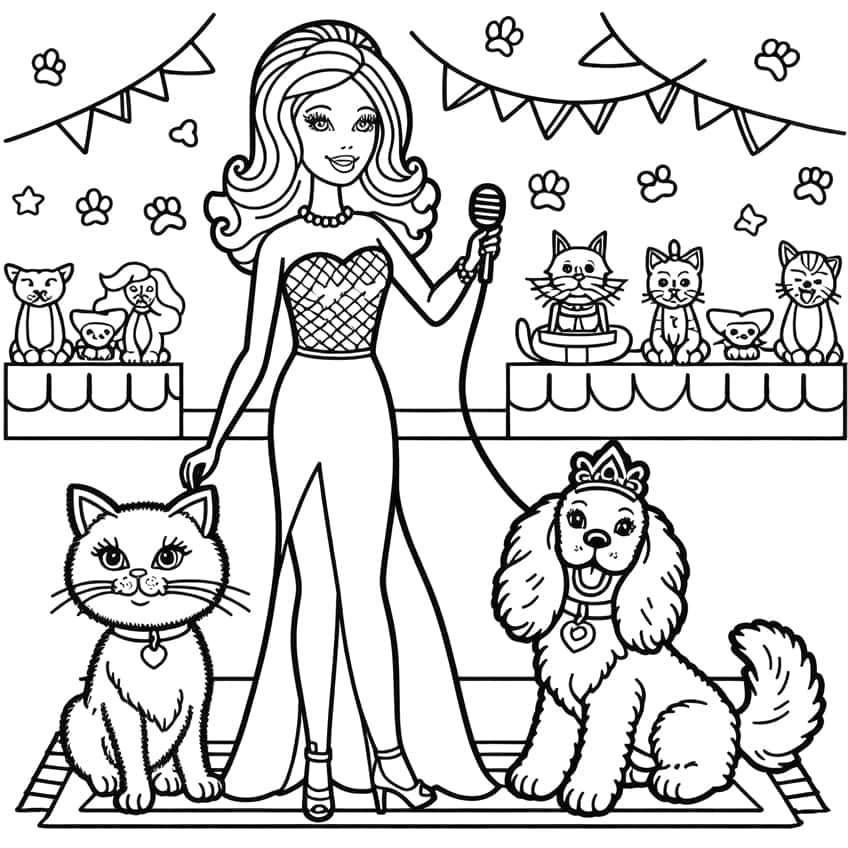 Barbie coloring pages