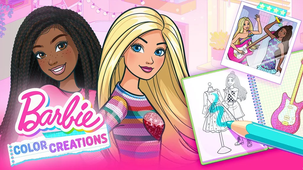 The new barbie color creations app takes kids on an artventure