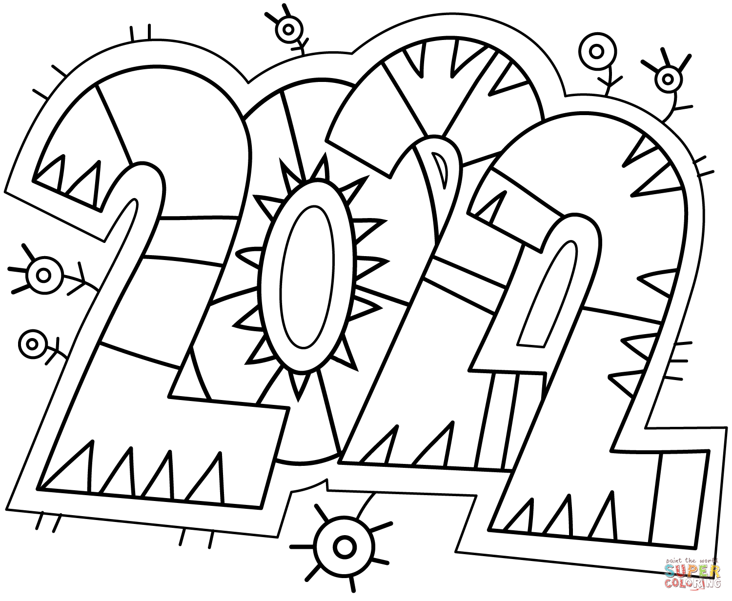 Doodle coloring page free printable coloring pages