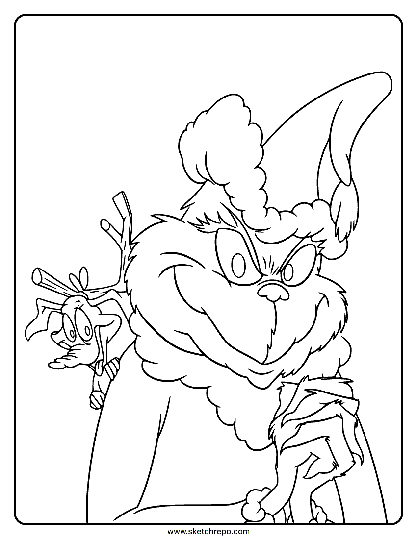 Grinch coloring pages â sketch repo