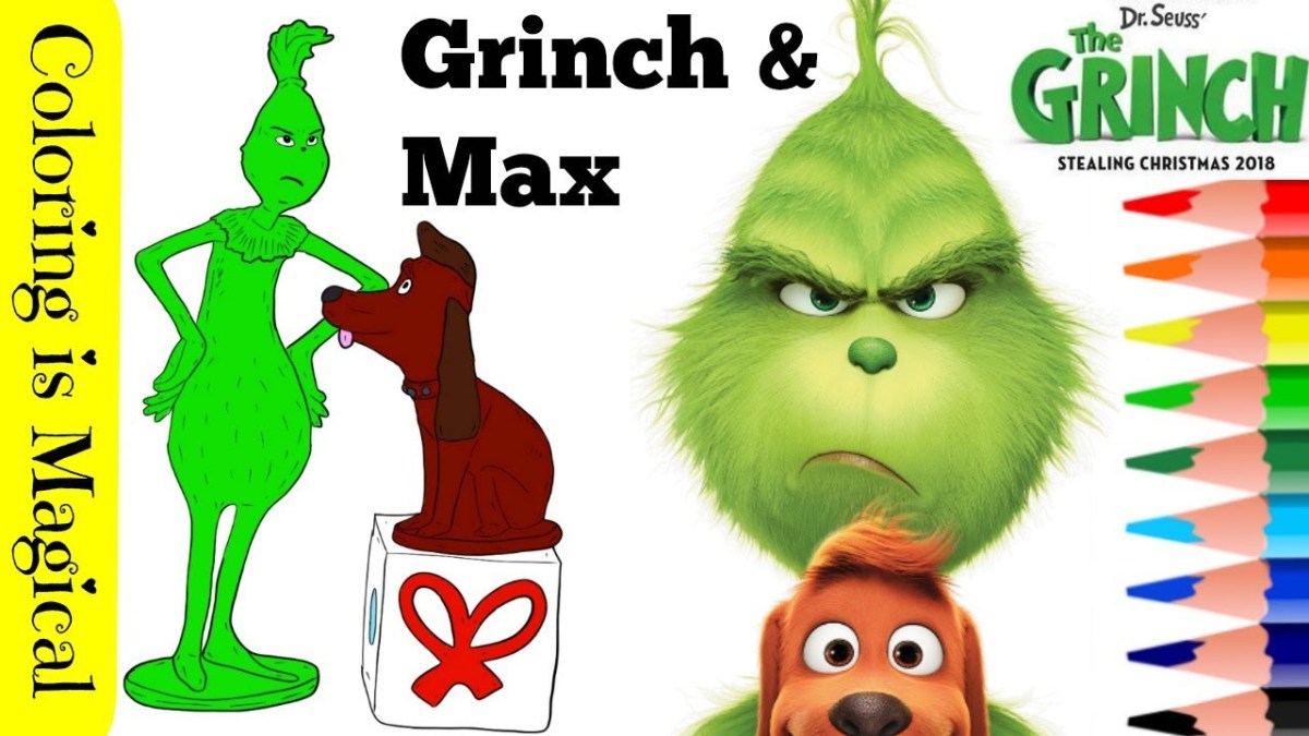 Grinch max the grinch movie coloring page video