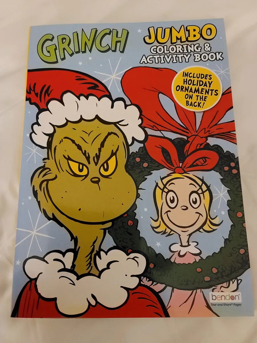 New dr seuss the grinch christmas holiday coloring activity book max cindy