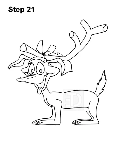 How to draw max from how the grinch stole christmas video step