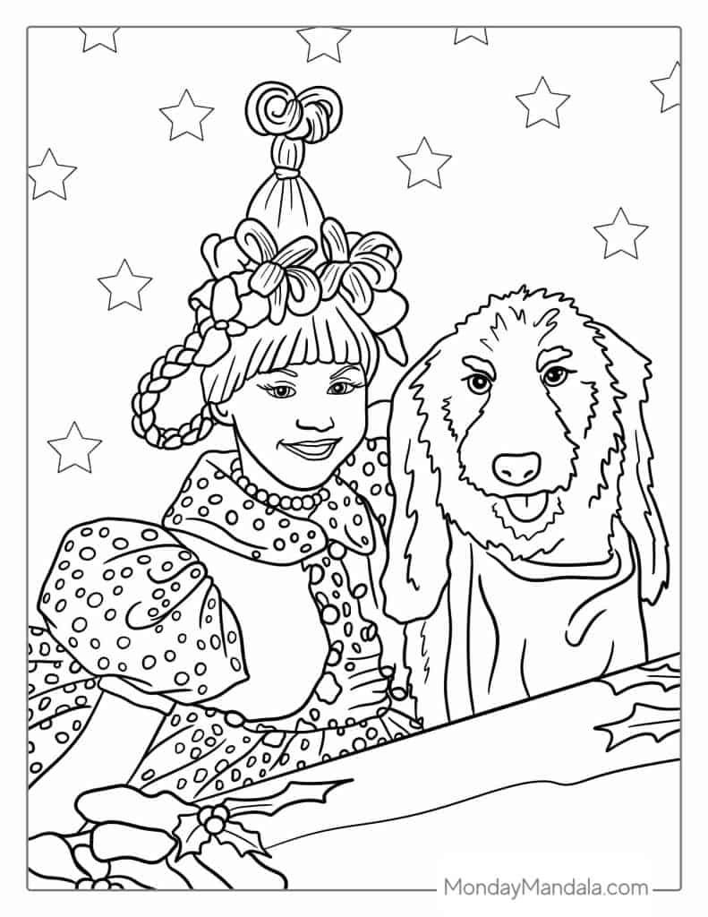 Grinch coloring pages free pdf printables