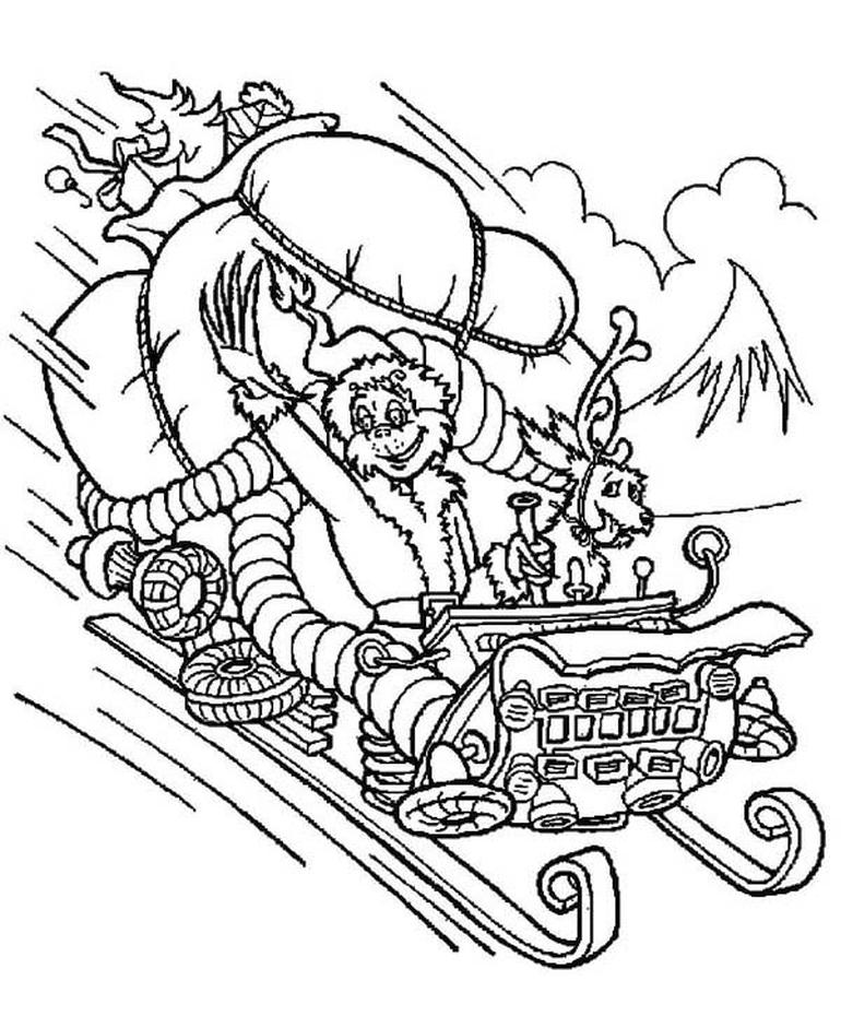 Get this grinch and max coloring pages for adults grinch stealing christmas presents