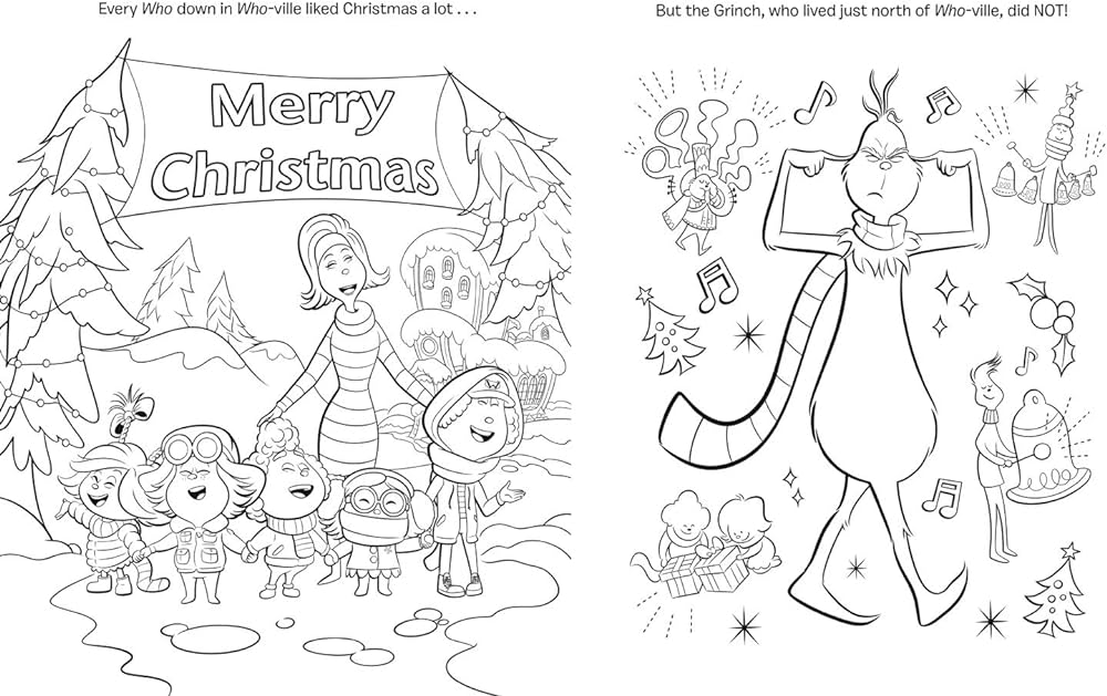 The grinch movie colouring book movie tie