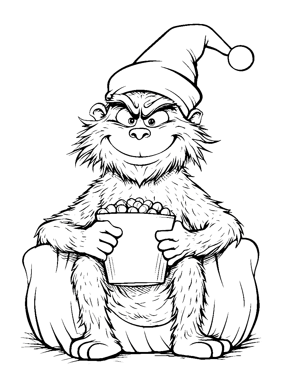 Grinch coloring pages free printable sheets