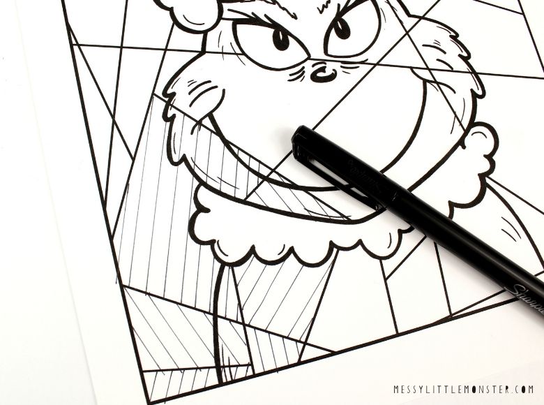 Grinch coloring page