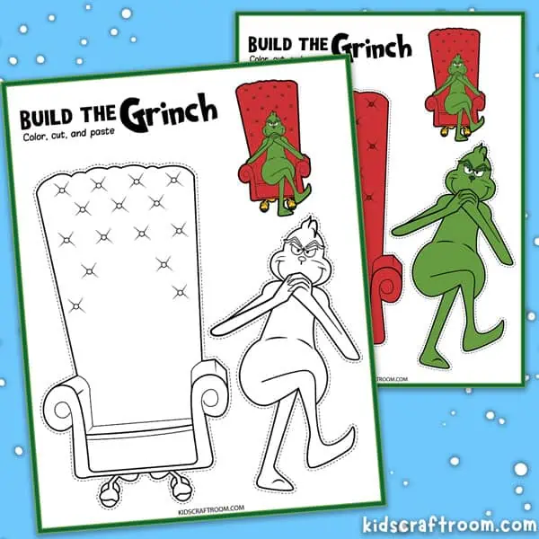 Build the grinch coloring pages free printable