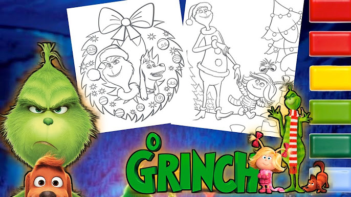 The grinch coloring pages