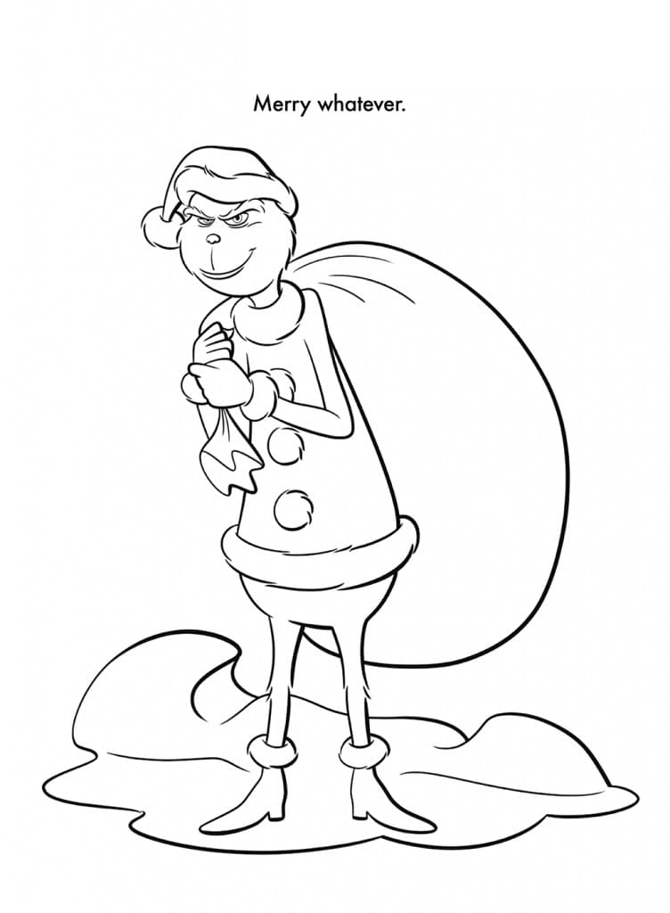 The grinch coloring pages