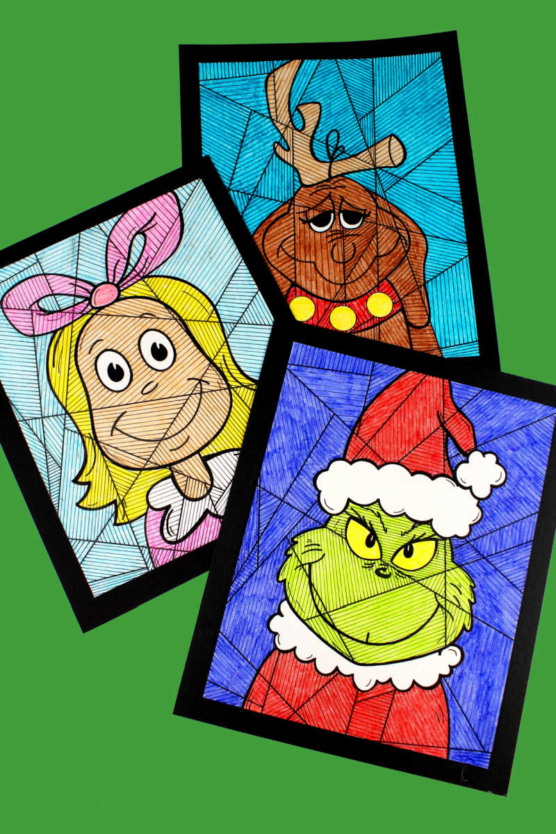 Free printable the grinch coloring page