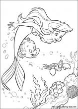 The little mermaid coloring pages on coloring