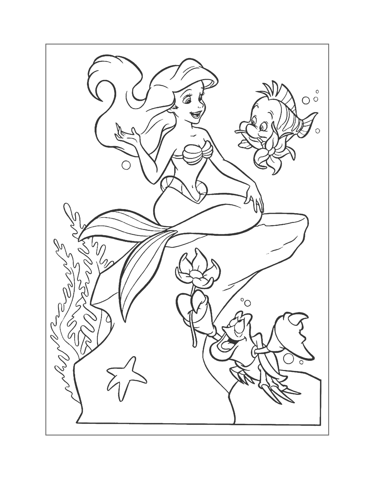 Little mermaid pages â printable pages