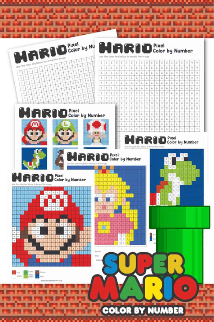 Super mario coloring pages