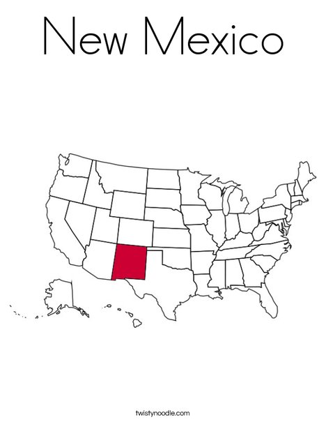 New mexico coloring page