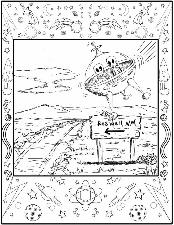 Roswell visitors coloring pages free coloring pages coloring books