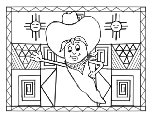 New mexico chile pepper coloring page the digital downloâ