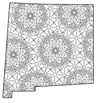 New mexico â map outline printable state shape stencil pattern â diy projects patterns monograms designs templates