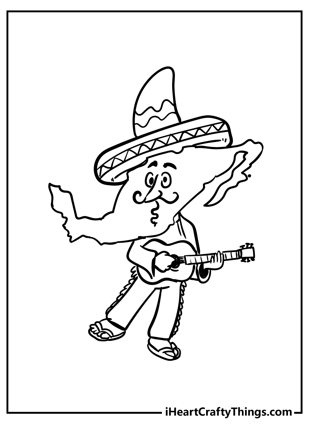 Mexican coloring pages free printables