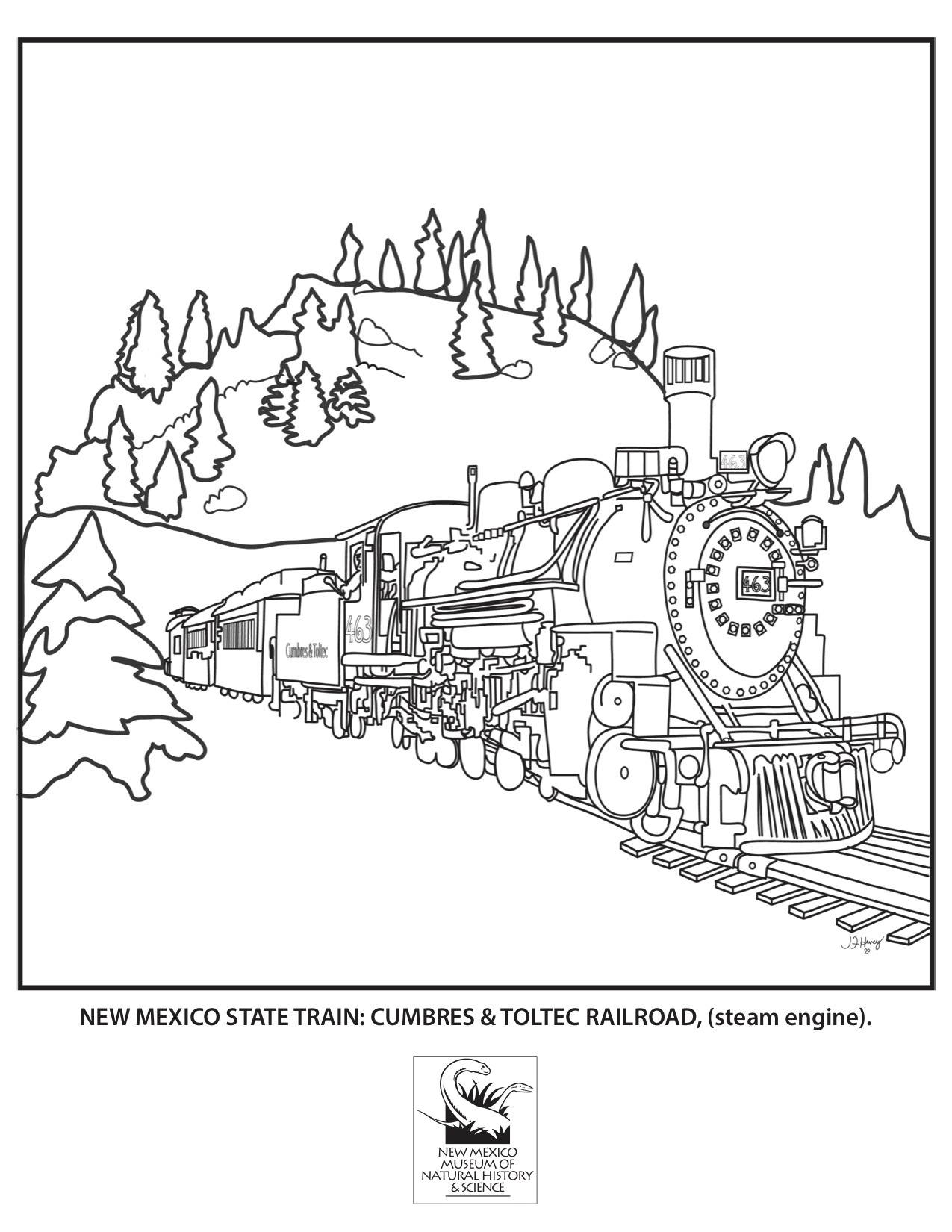 Natural history coloring sheets new mexico museum of natural history science