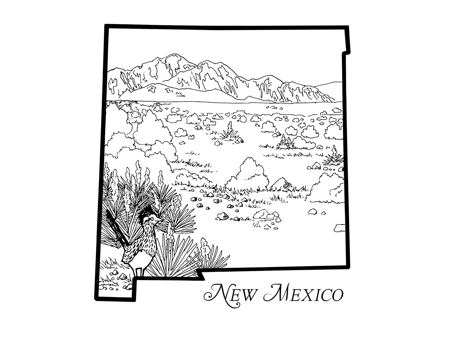 New mexico â corvidae drawings designs