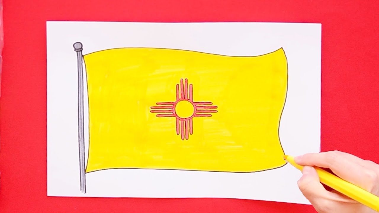 How to draw the state flag of new mexico