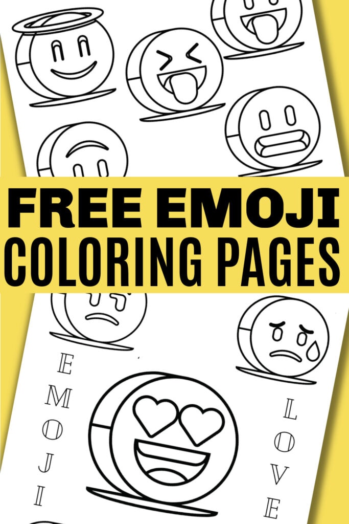 Free emoji coloring pages