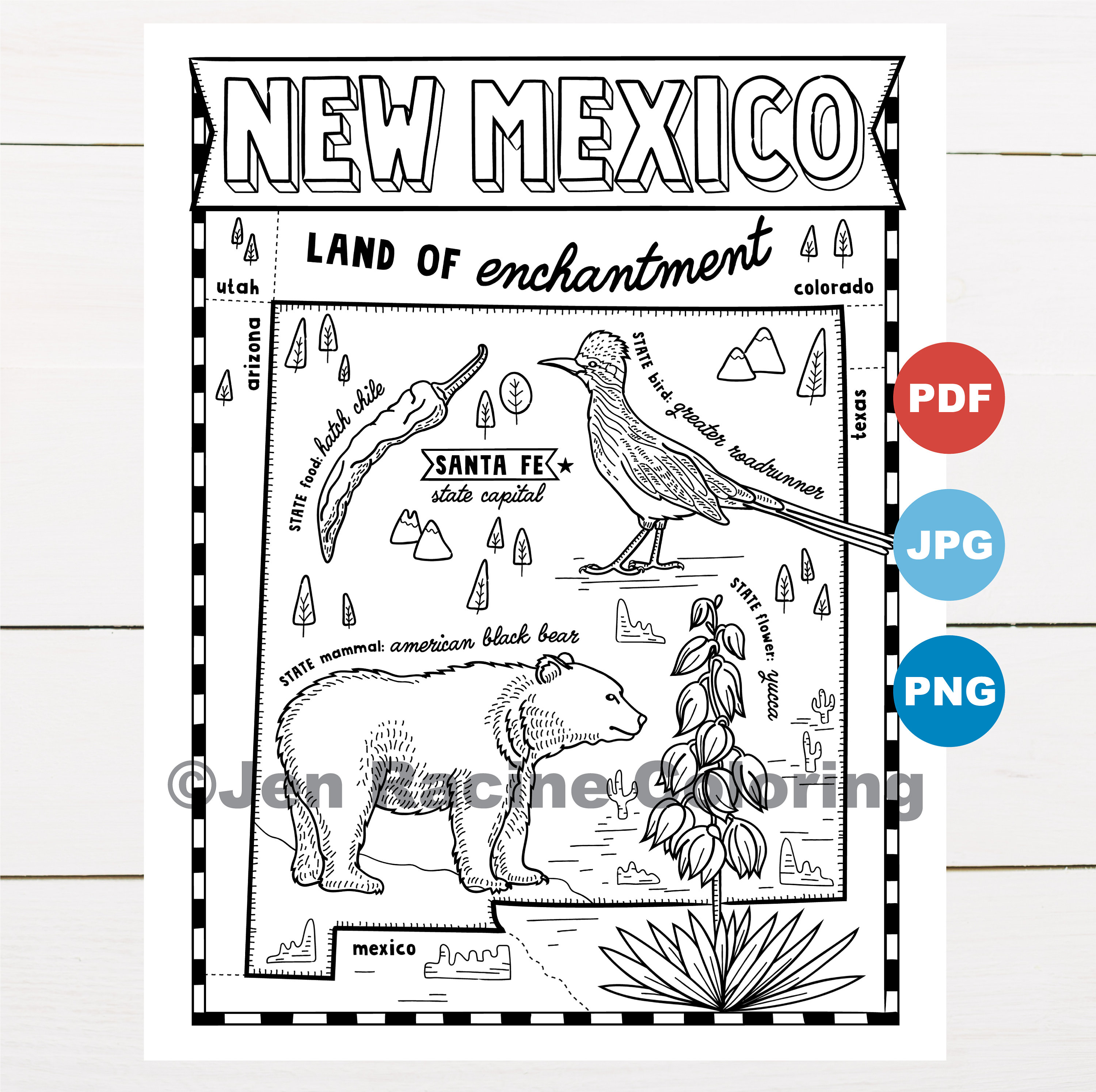 New mexico coloring