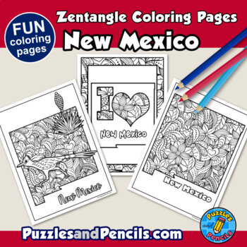 New mexico coloring tpt