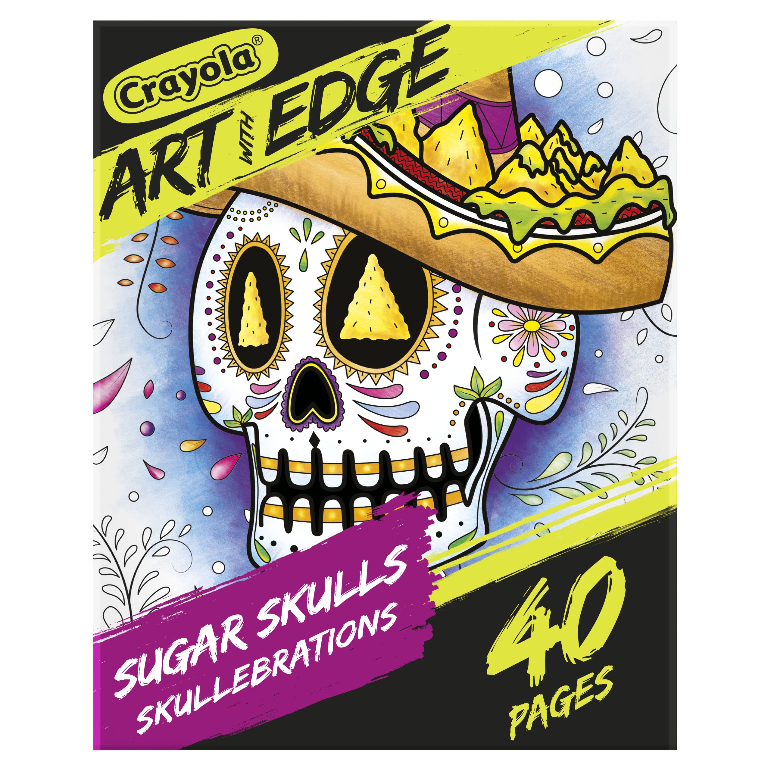 Crayola sugar skulls coloring book volume teen coloring page countstyle may vary toys games