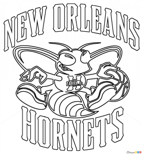 How to draw new orleans hornets basketball logos