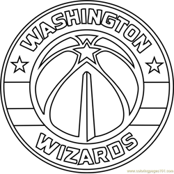 Nba logo coloring pages for kids