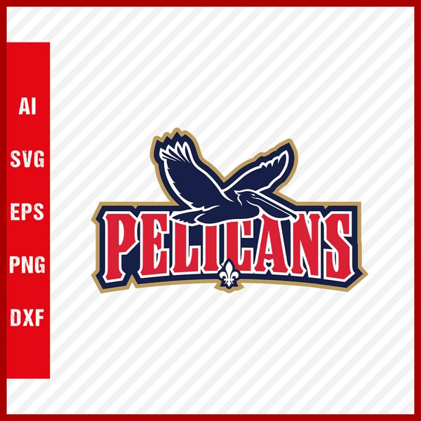 New orleans pelicans logo new orleans pelicans svg pelican