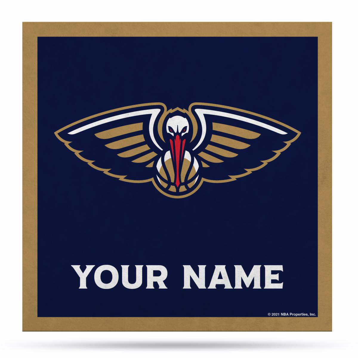 Officially licensed nba new orleans pelicans personalized banner