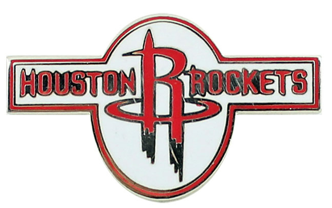 Houston rockets logo with word mark pin